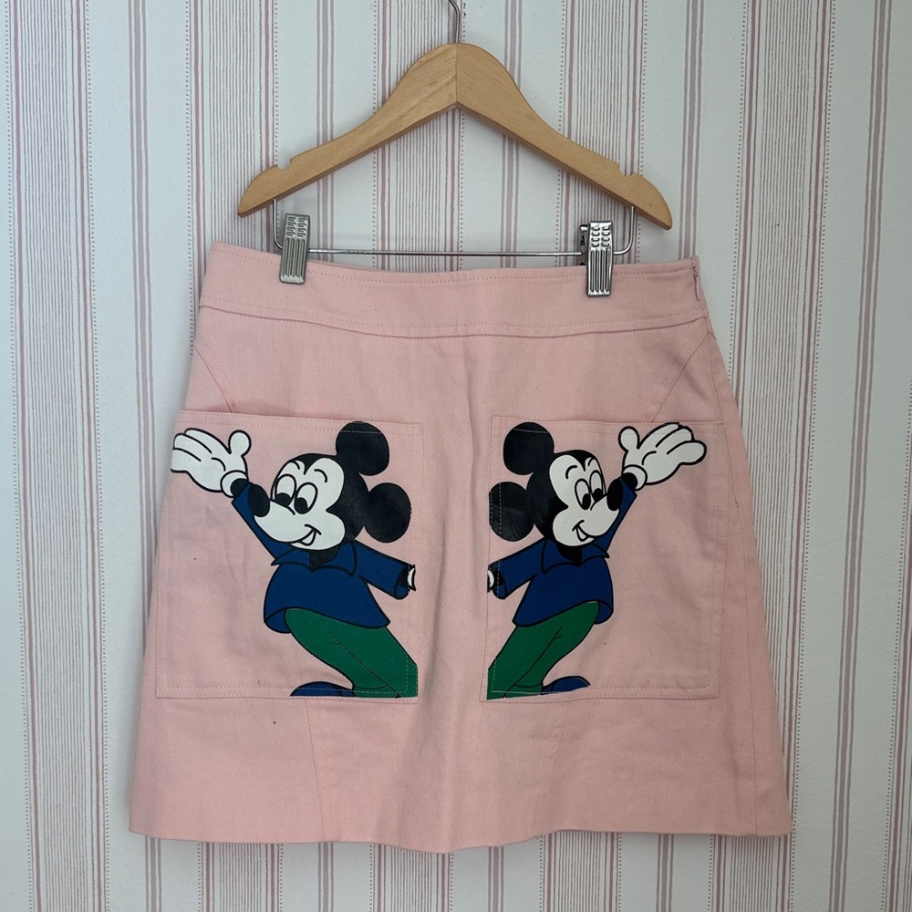 Opening Ceremony Pink A-Line Skirt with Mickey Graphics